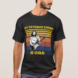 私のお気に入りのコードはGsus Jesusのギター遊おもしろい Tシャツ