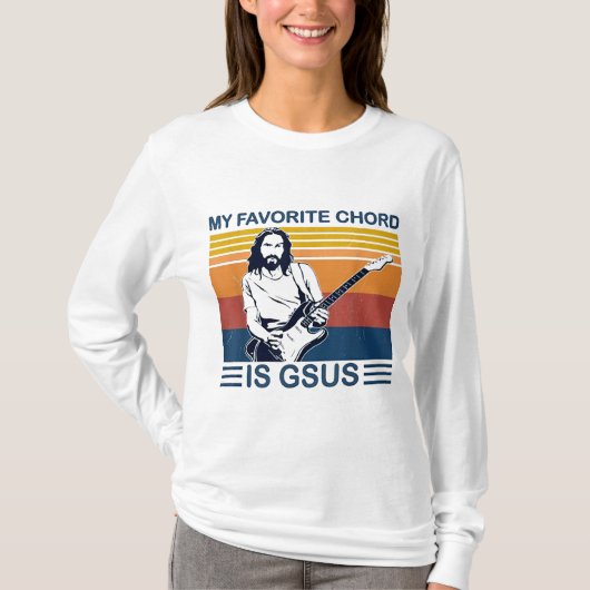 私のお気に入りのコードはGsus Jesusギタ遊ーレトロ Tシャツ (正面)