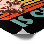 私のお気に入りのコードはGsus Jesus Guitarist Guitar V ポスター (角)