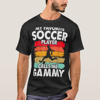 私のお気に入りのサッカー選手がおばあちゃんと言う ヴィンテージ風 Tシャツ