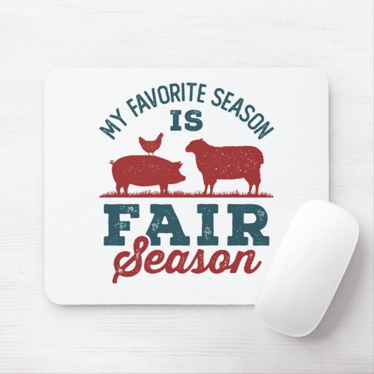 私のお気に入りのシーズンはフェアシーズンカウンティフェア マウスパッド (マウス)