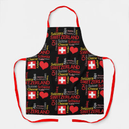 私のお気に入りのスイスのおもしろい物 エプロン