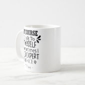 私のお気に入りのセラピス:もちろん自分と話す! コーヒーマグカップ (正面左)