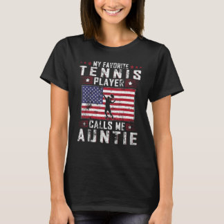 私のお気に入りのテニス選手は私をオバちゃんと呼ぶ母の日 Tシャツ