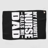 私のお気に入りのナースはパパを呼ぶ ゴルフタオル (横)