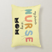 私のお気に入りのナースは私の母バルーンタイポグラフィ アクセントクッション (正面(垂直))