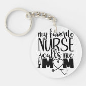 私のお気に入りのナースは私をママと呼ぶ – Tシャツ キーホルダー (正面)
