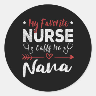 私のお気に入りのナースは私ナナナースおばあちゃん呼ぶ ラウンドシール