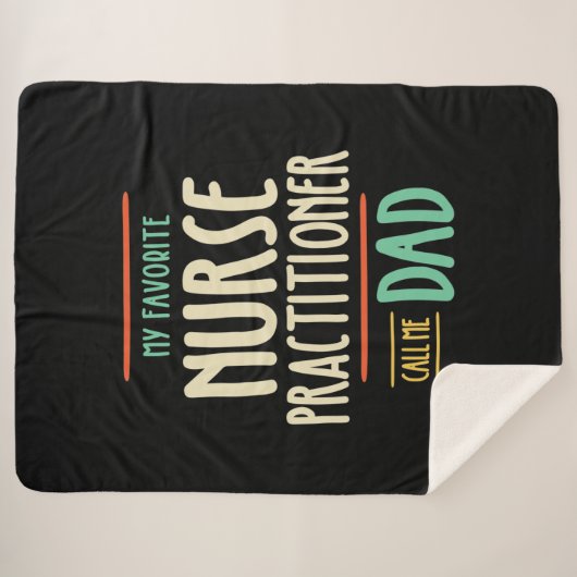 私のお気に入りのナース開業医は私をパパと呼ぶ シェルパブランケット (正面(横))