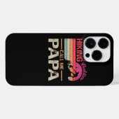私のお気に入りのハイキング仲間は私をパパヴィンテージファと呼ぶ iPhoneケース (裏面横)