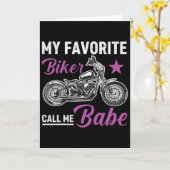 私のお気に入りのバイク乗りのBybeって呼んでくれる カード (黄色い花)