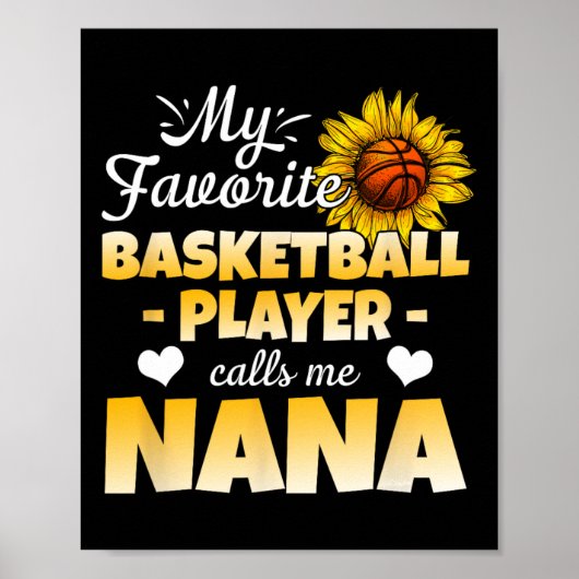 私のお気に入りのバスケットボール選手は私をNana 1 と呼ぶ ポスター (正面)