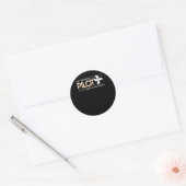 私のお気に入りのパイロットは私をパイロットママプライド ラウンドシール (封筒)
