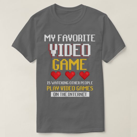 私のお気に入りのビデオゲームは人を見てい遊るVi Tシャツ (デザイン正面)