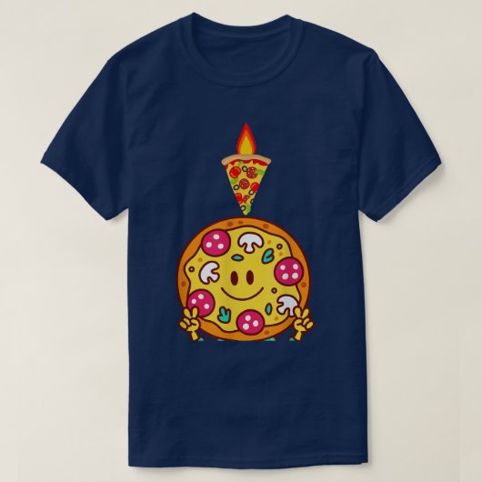 私のお気に入りのピザ愛好家もっとスライスを素晴らし下さい Tシャツ (デザイン正面)