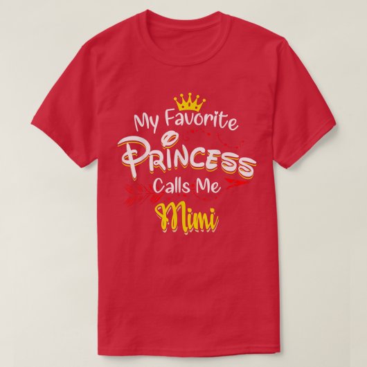 私のお気に入りのプリンセスはミミと呼ぶ Tシャツ (デザイン正面)