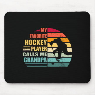 私のお気に入りのホッケー選手が私を面白いじいさんと呼ぶ マウスパッド