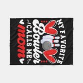 私のお気に入りのボウリングをする人、 クリケットの投手はママをボウリングをする人、 クリケットの投手 フリースブランケット (正面(横))