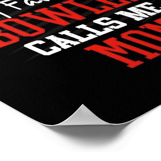 私のお気に入りのボウリングをする人、 クリケットの投手は私をボーリングママボウリングをする人、 クリ ポスター (角)