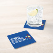 私のお気に入りのボトルは次のワイン スクエアペーパーコースター (インサイチュ)