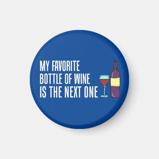 私のお気に入りのボトルは次のワイン マグネット (正面)