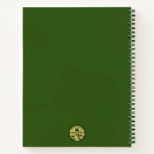 私のお気に入りのレシピパーソナライズされた、レシピ本 ノートブック (裏面)