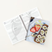 私のお気に入りのレシピ、いちご手帳 ノートブック (内部)