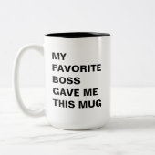 私のお気に入りの与えこのマグおもしろい ツートーンマグカップ (左)