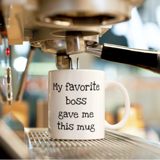 私のお気に入りの与えボス私マグワークのギフト コーヒーマグカップ
