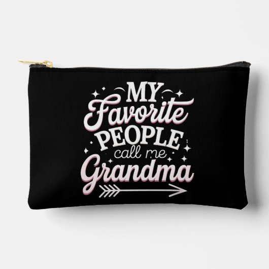 私のお気に入りの人々はおばあちゃんの母の日と呼ばれる アクセサリーポーチ (正面)