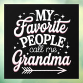 私のお気に入りの人々はおばあちゃんの母の日と呼ばれる ウィンドウサイン (シート3)