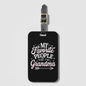 私のお気に入りの人々はおばあちゃんの母の日と呼ばれる ラゲッジタグ (正面縦)