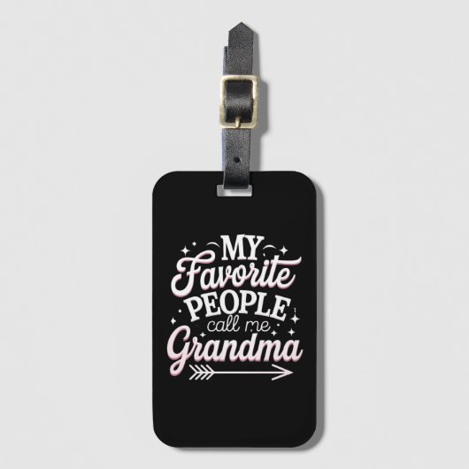 私のお気に入りの人々はおばあちゃんの母の日と呼ばれる ラゲッジタグ (正面縦)