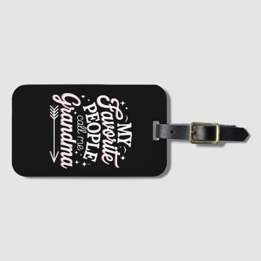 私のお気に入りの人々はおばあちゃんの母の日と呼ばれる ラゲッジタグ (正面横)