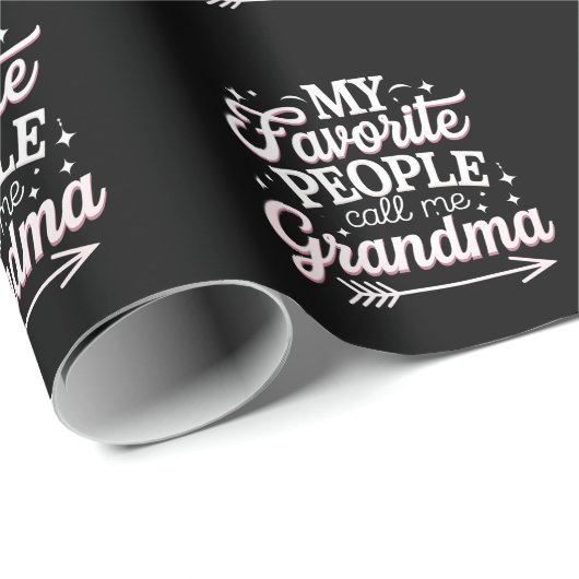 私のお気に入りの人々はおばあちゃんの母の日と呼ばれる ラッピングペーパー (ロールコーナー)