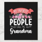 私のお気に入りの人々はおばあちゃんの母の日と呼ばれる ワインラベル (シングルラベル)
