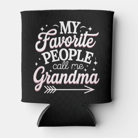 私のお気に入りの人々はおばあちゃんの母の日と呼ばれる 缶クーラー (正面)