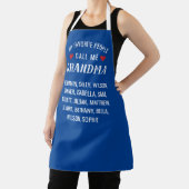 私のお気に入りの人々はおばあちゃんブルーカスタム エプロン (インサイチュ)