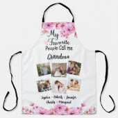 私のお気に入りの人々はおばあちゃん、名前と写真と呼ばれる エプロン (正面)
