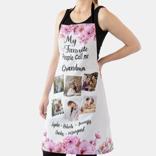 私のお気に入りの人々はおばあちゃん、名前と写真と呼ばれる エプロン (インサイチュ)