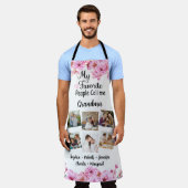 私のお気に入りの人々はおばあちゃん、名前と写真と呼ばれる エプロン (着用した状態)