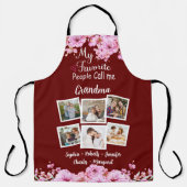 私のお気に入りの人々はおばあちゃん、名前と写真と呼ばれる エプロン (正面)