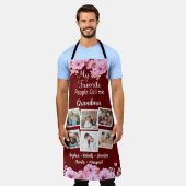 私のお気に入りの人々はおばあちゃん、名前と写真と呼ばれる エプロン (着用した状態)