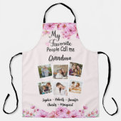 私のお気に入りの人々はおばあちゃん、名前と写真と呼ばれる エプロン (正面)