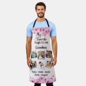 私のお気に入りの人々はおばあちゃん、名前と写真と呼ばれる エプロン (着用した状態)