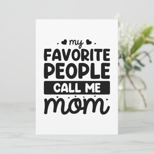 私のお気に入りの人々は母と呼ぶ サンキューカード (スタンド正面)