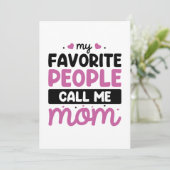 私のお気に入りの人々は母と呼ぶ サンキューカード (スタンド正面)