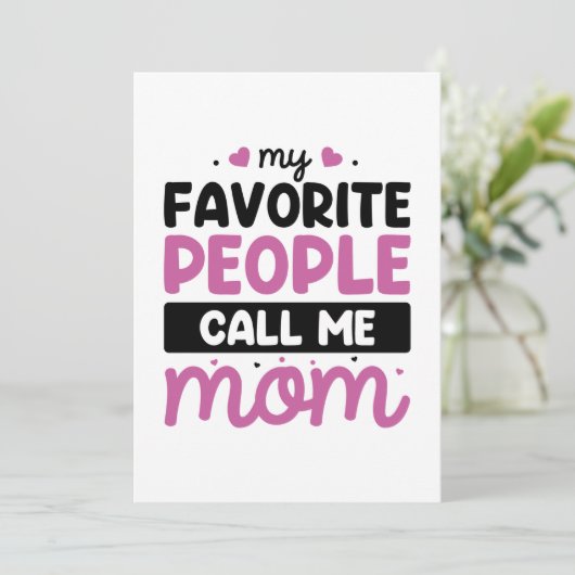 私のお気に入りの人々は母と呼ぶ サンキューカード (スタンド正面)