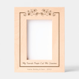 私のお気に入りの人々は私をおばあちゃんフローラ4x6Pと呼ぶ レーザー彫刻フレーム
