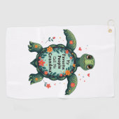 私のお気に入りの人々は私をおばあちゃん亀と呼ぶ – 祖父 ゴルフタオル (横)